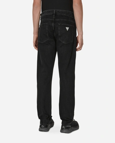 Guess Usa Straight Denim Pants Black In Multicolor