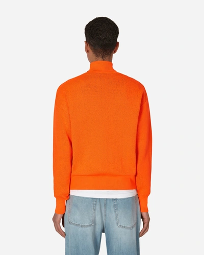 Shop Aries Temple Fluro Turtleneck Sweater In Orange