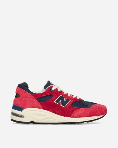 Shop New Balance Made In Usa 990v2 Sneakers In Red
