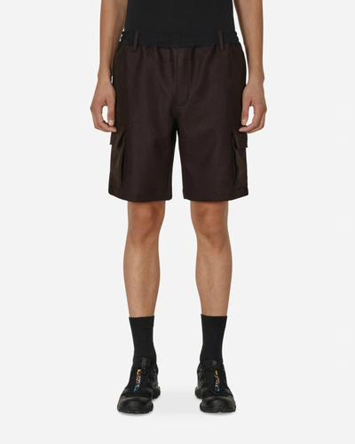 Shop Gr10k Salomon Panno Utility Shorts In Brown