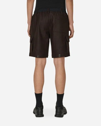 Shop Gr10k Salomon Panno Utility Shorts In Brown