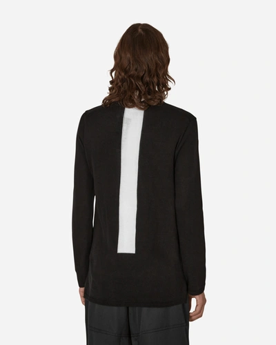 Comme Des Garcons Black Asymmetric Pullover In Black
