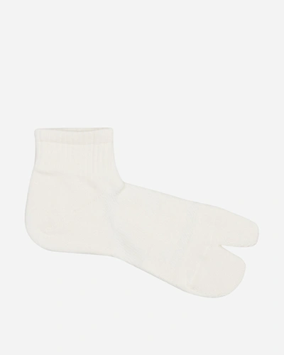 Shop Snow Peak Mid Tabi Socks In White