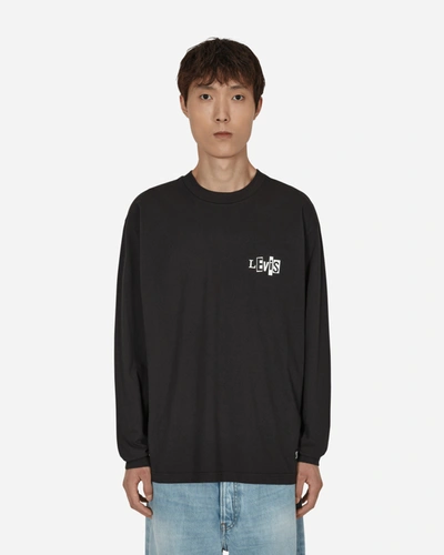 Shop Levi's Skateboarding Graphic Box Longsleeve T-shirt In Black