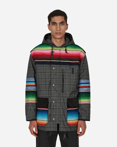 Junya Watanabe "jay Kay Striped Check" Jacket In Grey