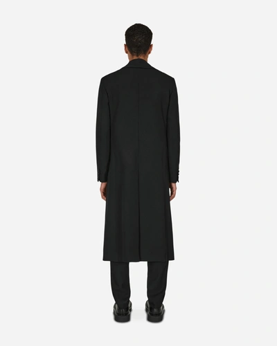 Shop Comme Des Garçons Homme Deux Wool Coat In Black