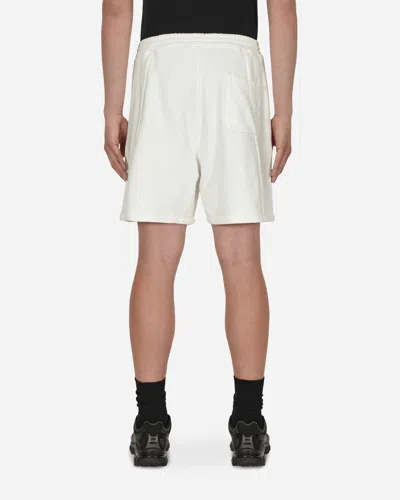 Slam Jam Panel Boxy Shorts In White