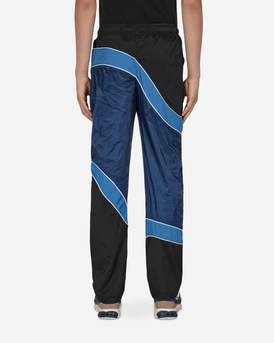 Ahluwalia Men's Multi-wave Patchwork Track Pants In Blue
