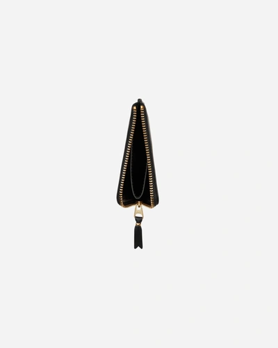 Comme des Garçons Huge logo vertical zip around wallet - Black
