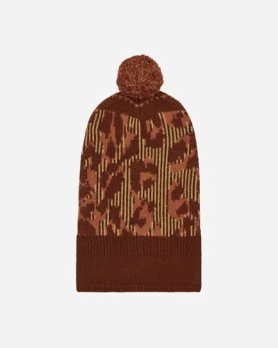 Acne Studios Wool Balaclava Brown In Multicolor