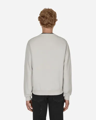 Martine Rose Classic Embroidered Crewneck Sweatshirt In Grey