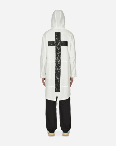 Shop Comme Des Garcons Black Engineer Tarpaulin Cross Coat White In Multicolor