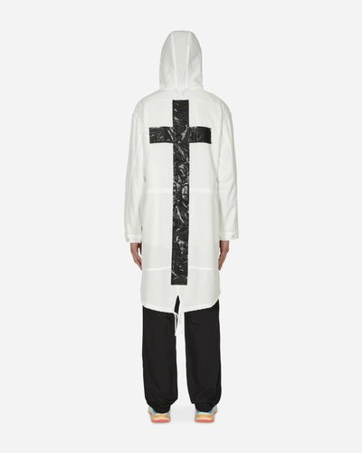 Comme Des Garcons Black Engineer Tarpaulin Cross Coat White In Multicolor