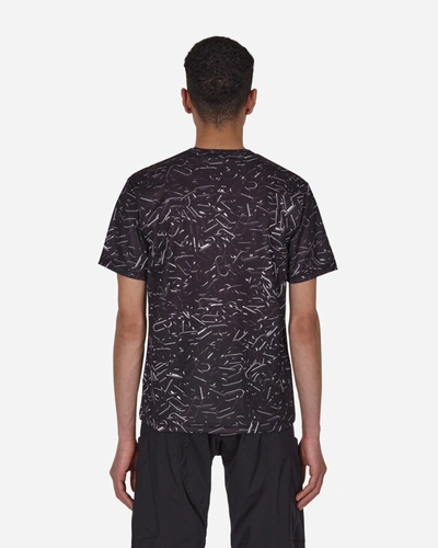 Shop Comme Des Garcons Black Nike Horizontal Triple Tick T-shirt In Black