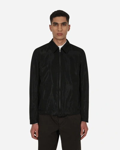 Shop Comme Des Garcons Black Velvet Zip Jacket In Black