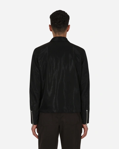 Shop Comme Des Garcons Black Velvet Zip Jacket In Black