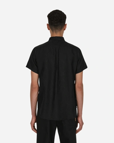 Shop Comme Des Garcons Black Cupro Shortsleeve Shirt In Black
