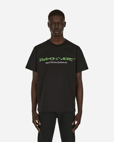Shop Rayon Vert W3w Website Logo T-shirt In Black