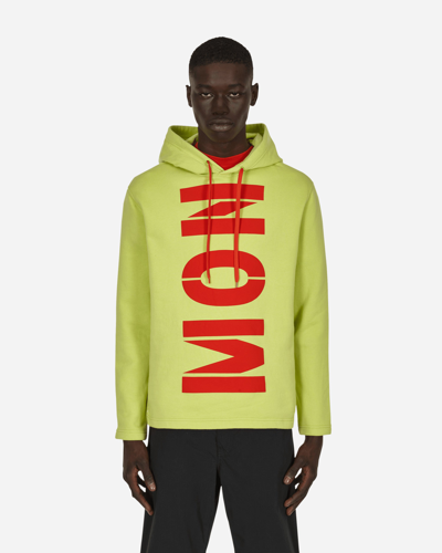 Shop Moncler Genius 5 Moncler Craig Green Printed Hooded Sweatshirt In Yellow