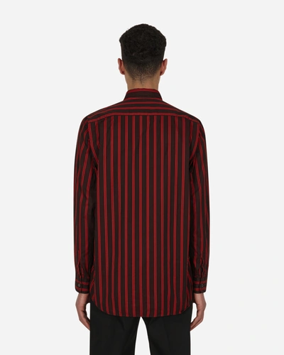 Shop Comme Des Garçons Shirt Yarn Dyed Stripe Shirt Black In Multicolor