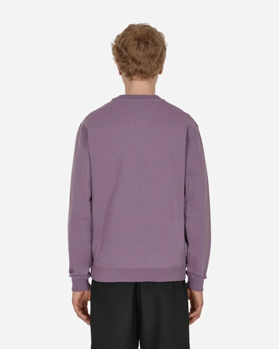Stockholm Surfboard Club Logo Crewneck Sweatshirt Purple In Green