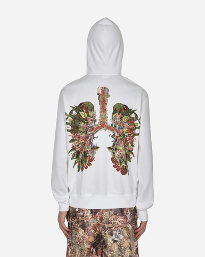 Comme Des Garçons Homme Deux Bedelgeuse Graphic Hooded Sweatshirt In White