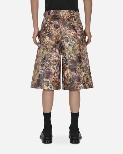 Comme Des Garçons Homme Deux Floral Shorts In Multicolor