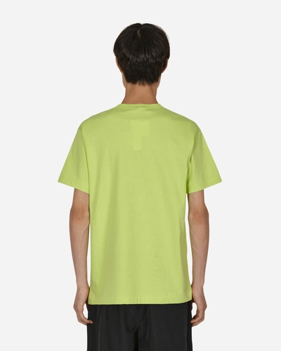 Comme Des Garçons Play Heart Patch T-shirt Acid Green Cotton T-shirt With Big Heart Patch In Green