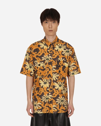 Shop Nanushka Kith Shirt In Arte Povera Floral Orange