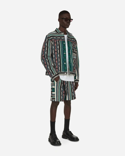 Shop Sacai Rug Jacquard Shorts In Multicolor