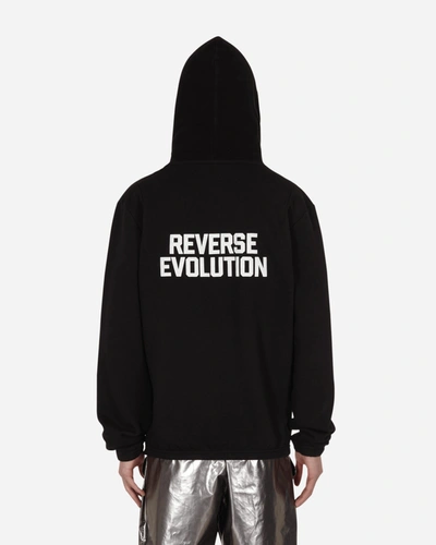 Shop Slam Jam Devo Reverse Evolution Hooded Sweatshirt In Black/silver