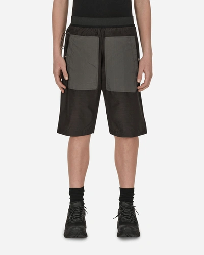 Shop Arnar Mar Jonsson Hraun Work Shorts In Black