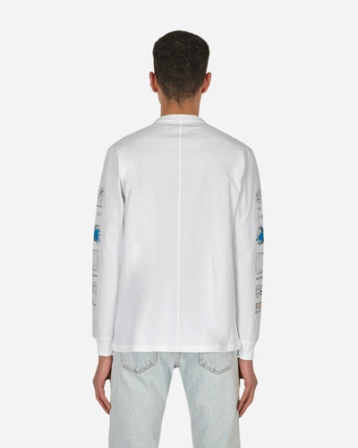 Space Available Oneness Slim-fit Printed Upcycled Cotton-jersey T-shirt In White