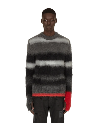 Shop Slam Jam Commando Knit Mohair Sweater In Multi