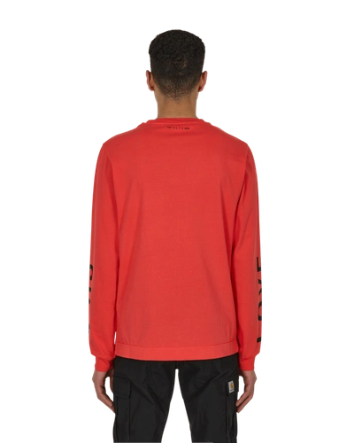 Shop Alyx Treated Longsleeve T-shirt In Red