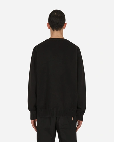 Alyx Treated Logo Crewneck Sweater Black Cotton Oversized Sweater With Logo - Treated Logo Crewneck Sweat In Black