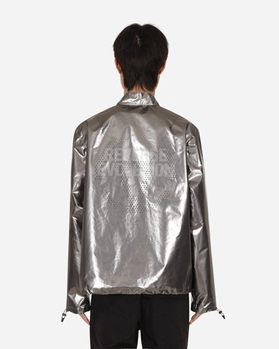 Slam Jam Devo Reverse Evolution Track Top In Silver
