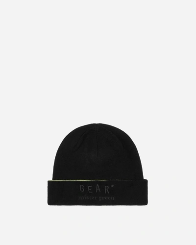 Shop Mr Green Cashmere Gear Beanie In Black/olive