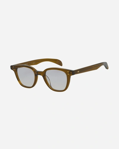 Shop Gentle Monster Dadio Kc4 Sunglasses In Green-grey Gradient