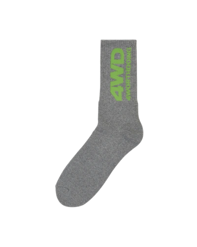 Shop 4 Worth Doing Logo Socks In Grey
