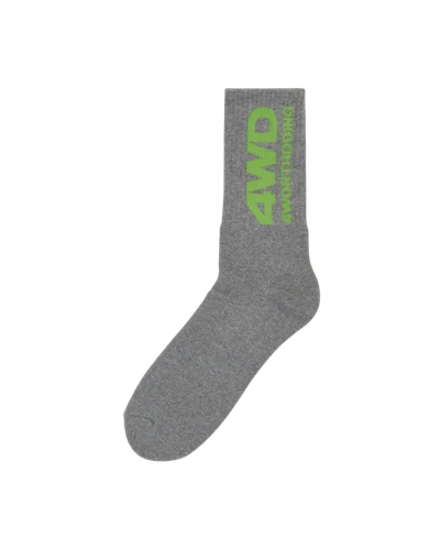 4 Worth Doing Logo Socks In Grey