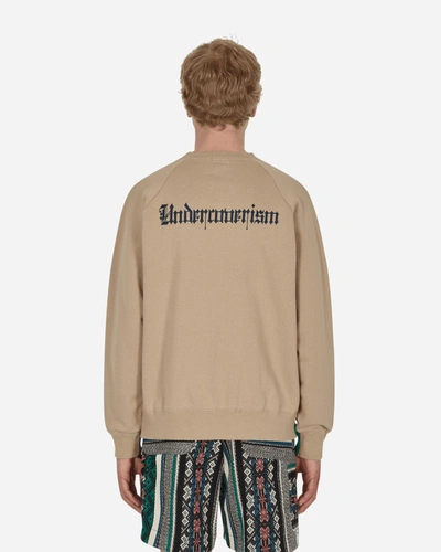 Shop Undercoverism Color-block Crewneck Sweatshirt In Green