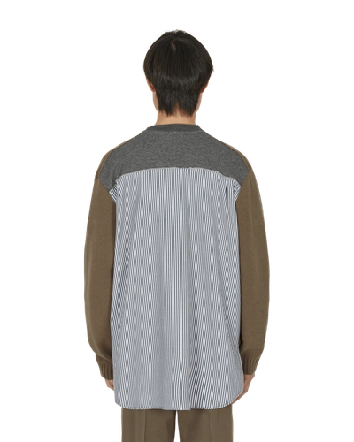 Undercoverism Split Cardigan In Brown