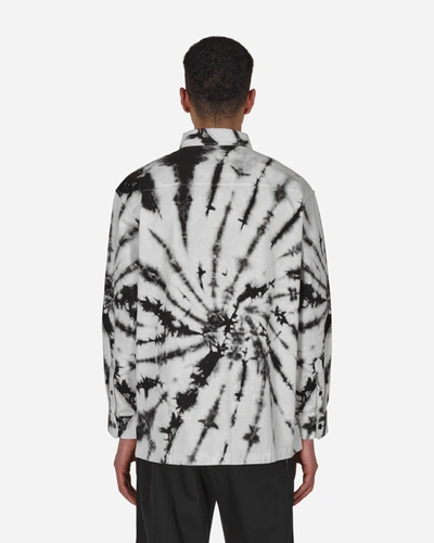 Aries Fila Tie Dye Longsleeve Shirt In White