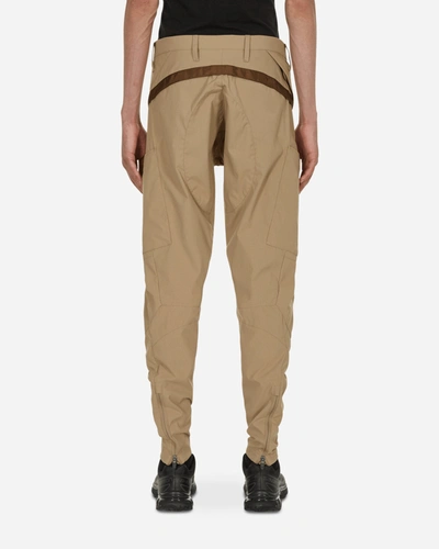 Shop Acronym Encapsulated Nylon Articulated Pants Beige In Green