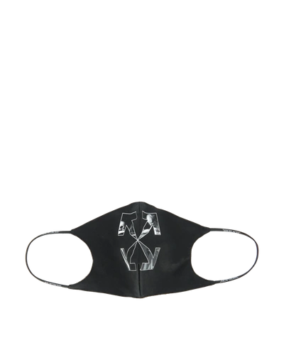 Shop Off-white Caravaggio Arrow Simple Mask In Black Grey