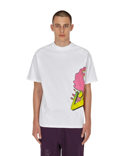 L'ART DE L'AUTOMOBILE L ART SPLASH GRAPHIC T-SHIRT WHITE 