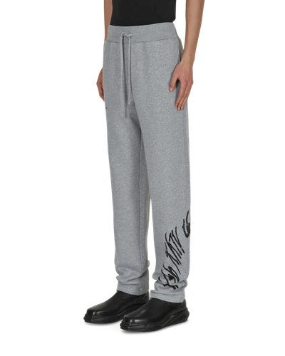Shop Alyx Script Sweatpants Grey In Multicolor