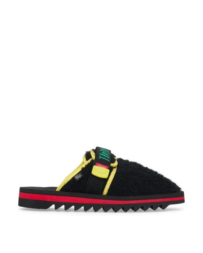 Shop Suicoke The Elder Statesman Zavo-cabes Slippers In Black