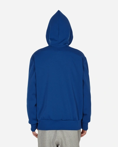 Shop Comme Des Garçons Play Heart Patch Hooded Sweatshirt In Blue